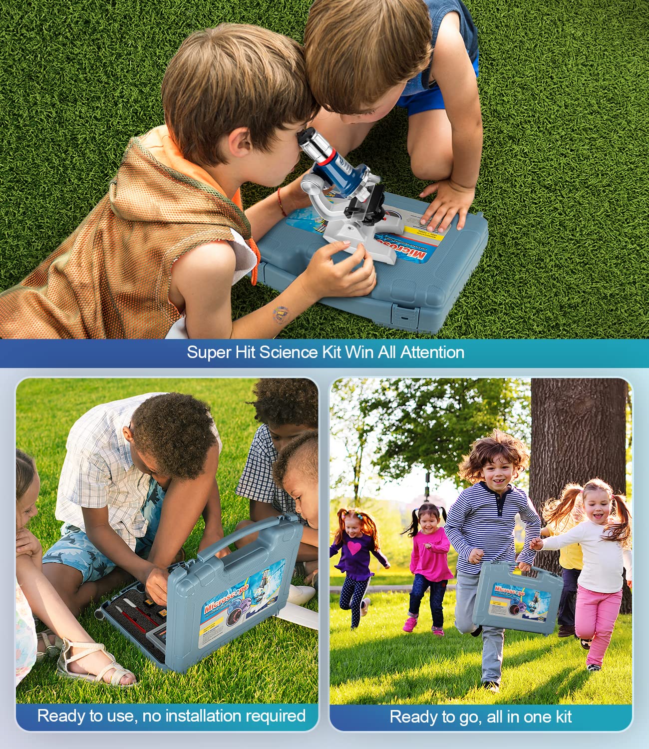 Uarzt durable metal body offers stability during observation and long-term use.
