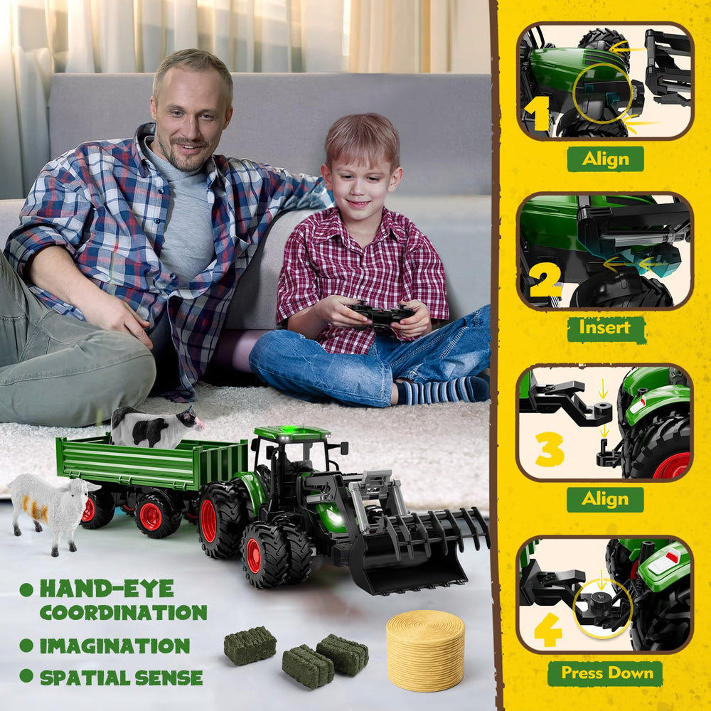 Uarzt gift-ready tractor for kids who dream of driving on a farm.