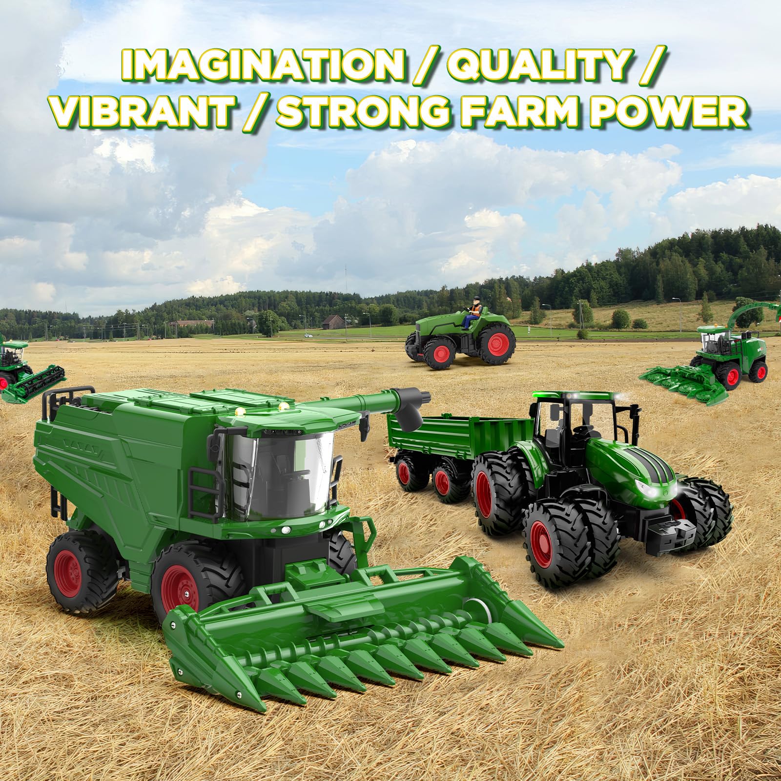 Uarzt harvester 1-24-scale size image mirrors real equipment in a compact classroom-friendly size