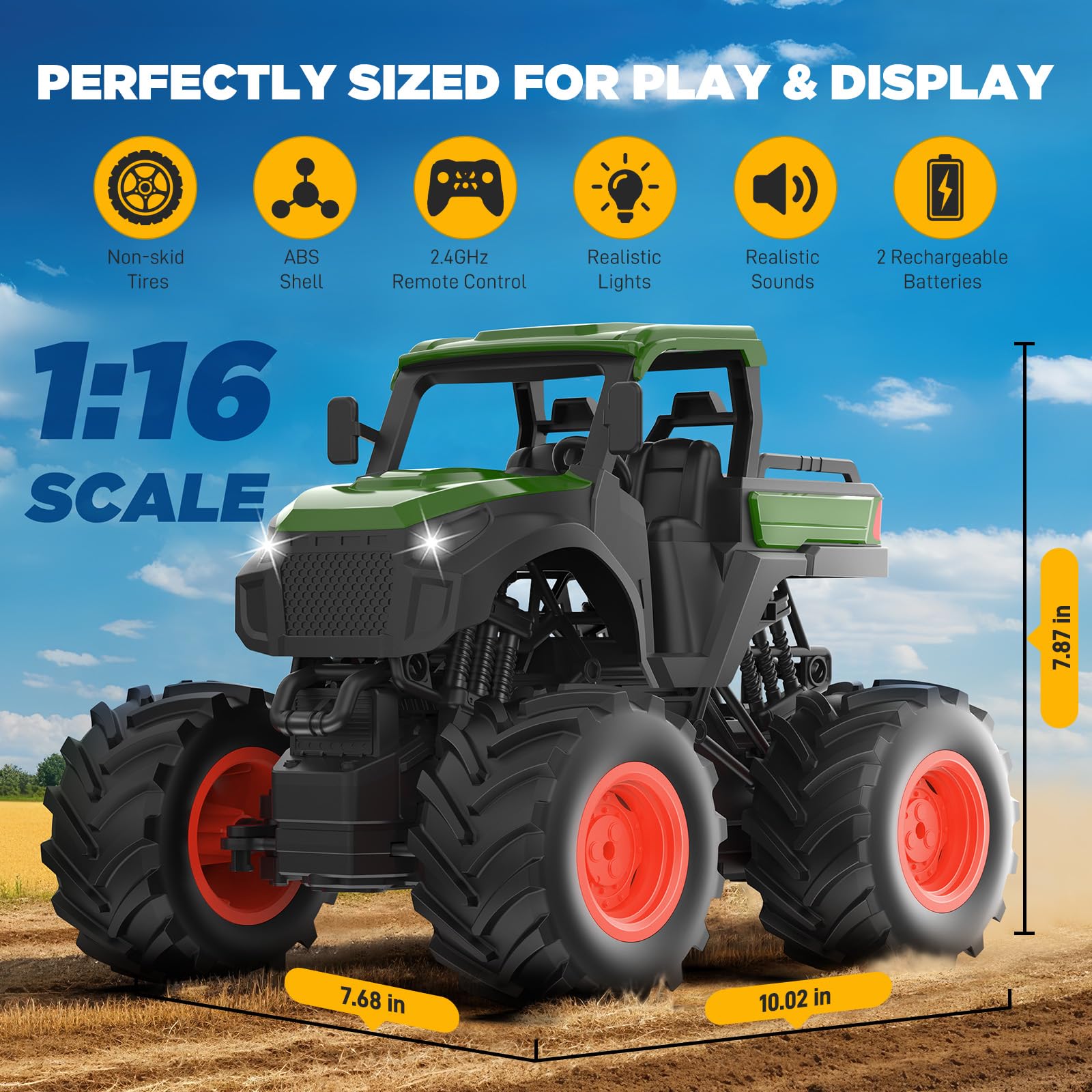 Uarzt RC Tractor reverse beeps for authentic cues