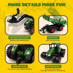 Uarzt remote-control tractor trailer-dumpable for easy load and unload play.