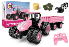 Uarzt Remote Tractor pink alloy head for durable, child-friendly play.
