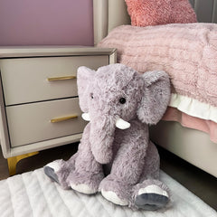 UBABER elephant plush head and face detail inviting gentle hugs and affection.