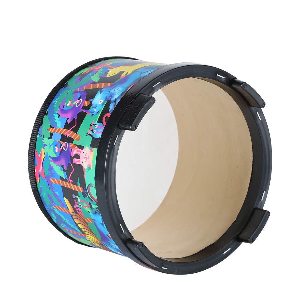 Ubblove Floor Drum Colorful Pattern—eye-catching look that motivates kids to explore sound.