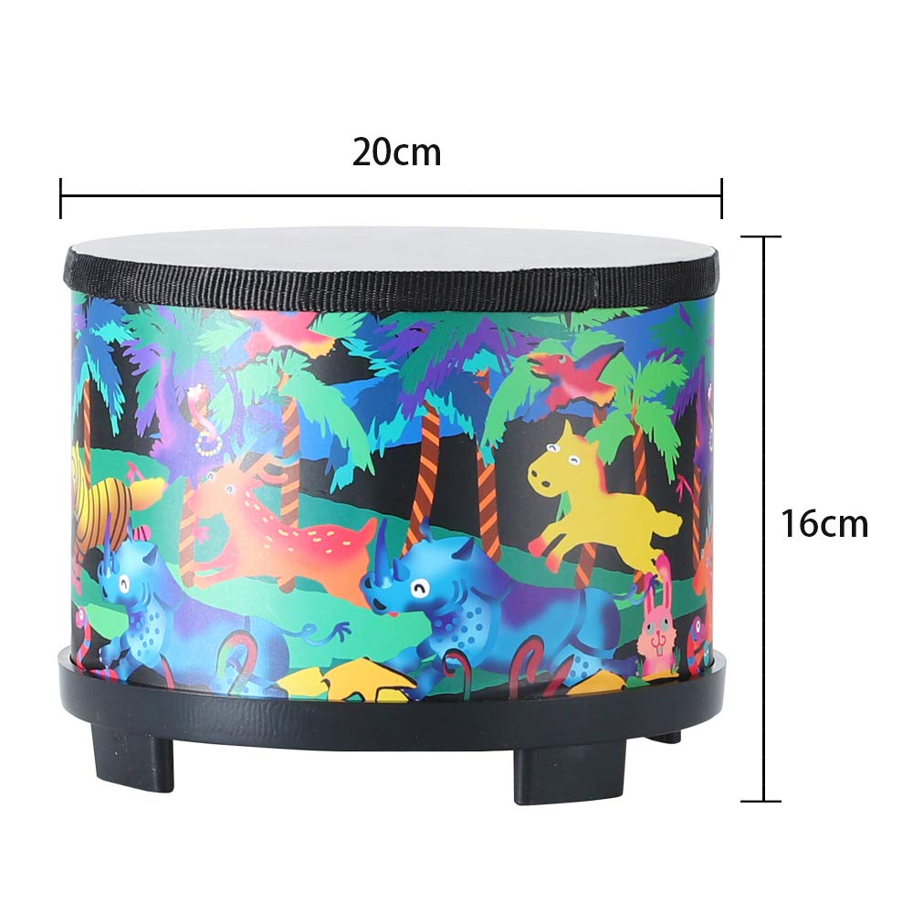 Ubblove Floor Drum Wood Body—durable construction with friendly design for young performers.