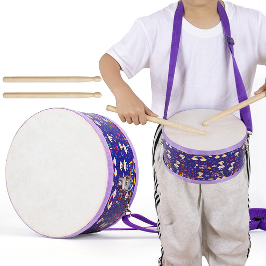 Ubblove Kids Drum Set with adjustable strap for on-the-go rhythm practice.