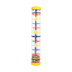 Ubblove Rainmaker 12-inch rain stick in yellow for engaging sensory play and sound exploration.