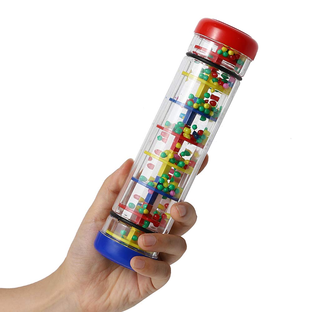 Ubblove Rainmaker 8-inch front view with colorful beads for auditory stimulation.