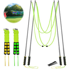 Ubitree giant bubble wand with stainless steel poles for outdoor fun.