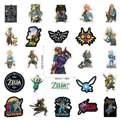 UBOFUGS Zelda stickers on a water bottle add color while staying weather resistant.