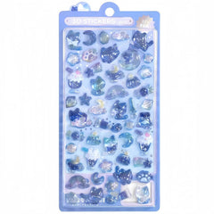 Uchyius 3D Puffy Stickers pastel sheet collection to personalize notebooks.
