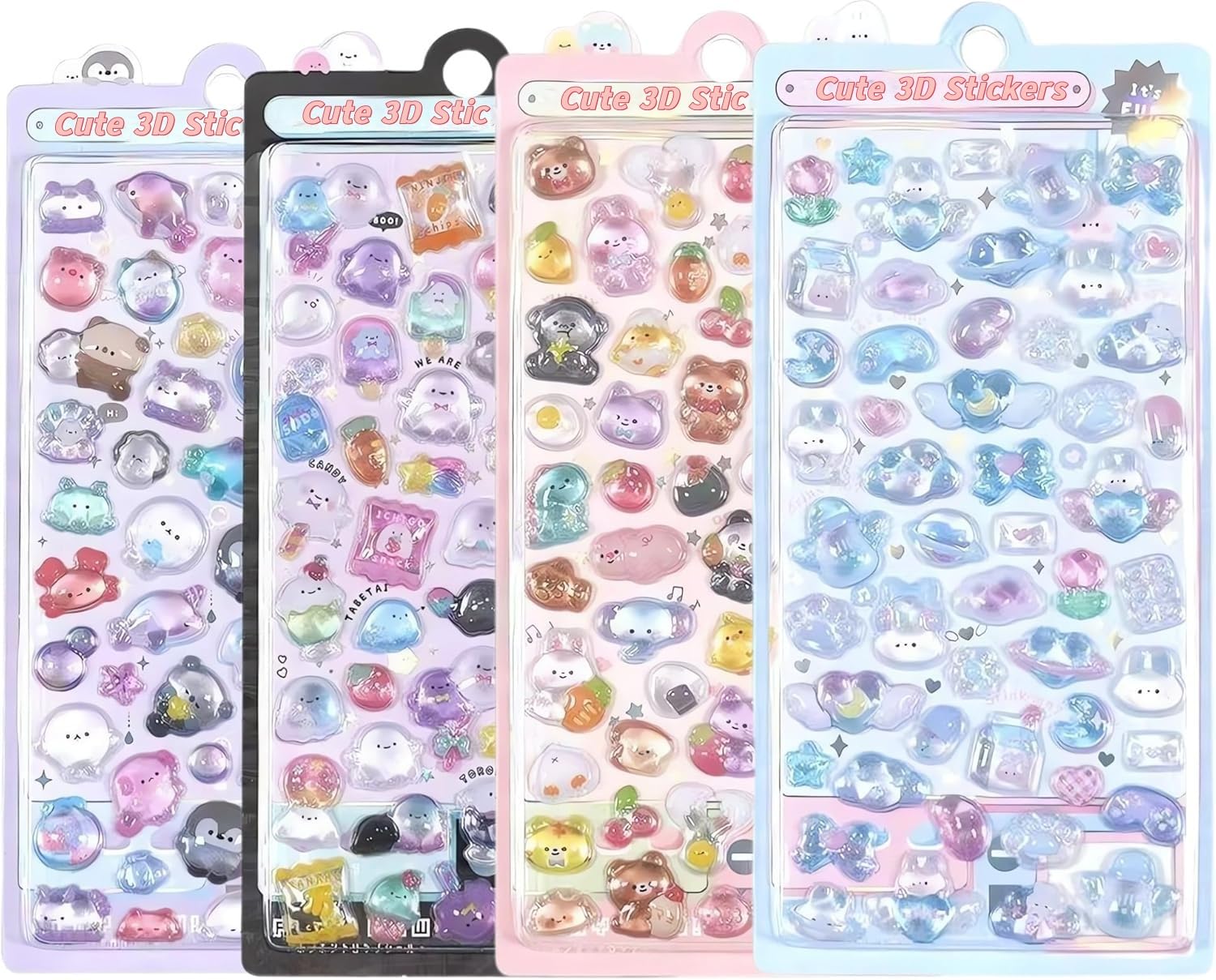 Uchyius 3D Puffy Stickers Animal Paradise sheet adds depth and whimsy to any surface