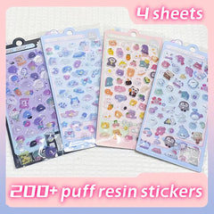 Uchyius notebook and phone-case decor stickers personalize everyday items