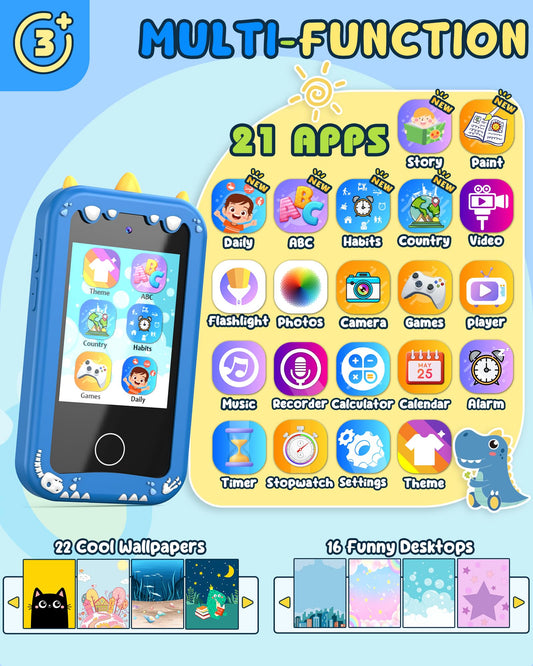 UCIDCI Dinosaur phone with a music player for on-the-go entertainment.