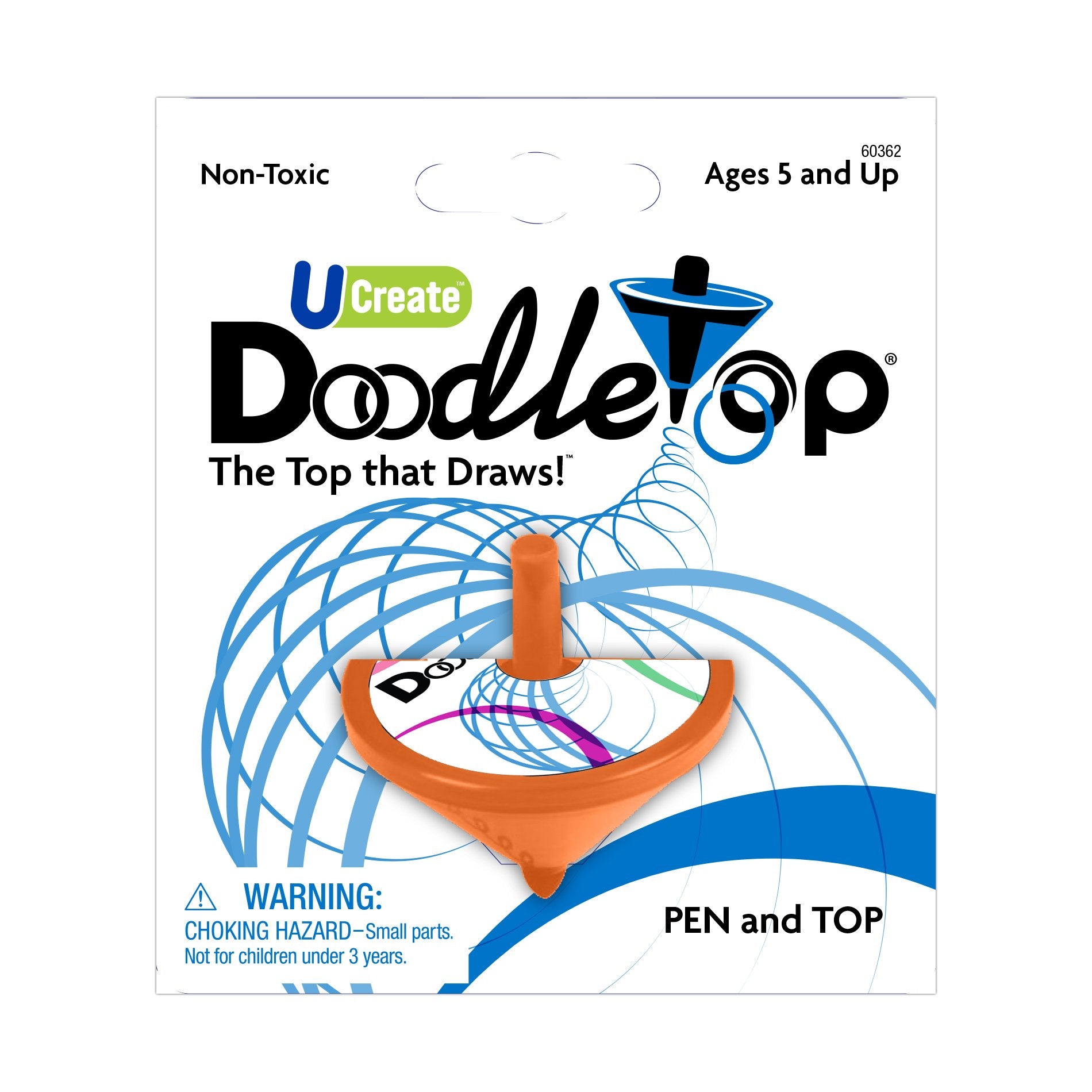 UCREATE Doodletop Twister Kit top and pen creating colorful spirals for kids