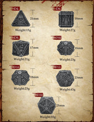 UD Unique Dice gift tin box included for gifting and storage.