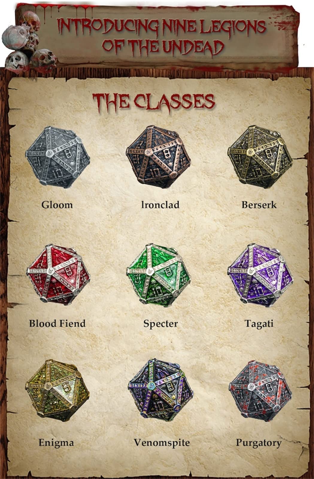 UD Unique Dice hand-polished zinc dice showcase premium craftsmanship and finish.