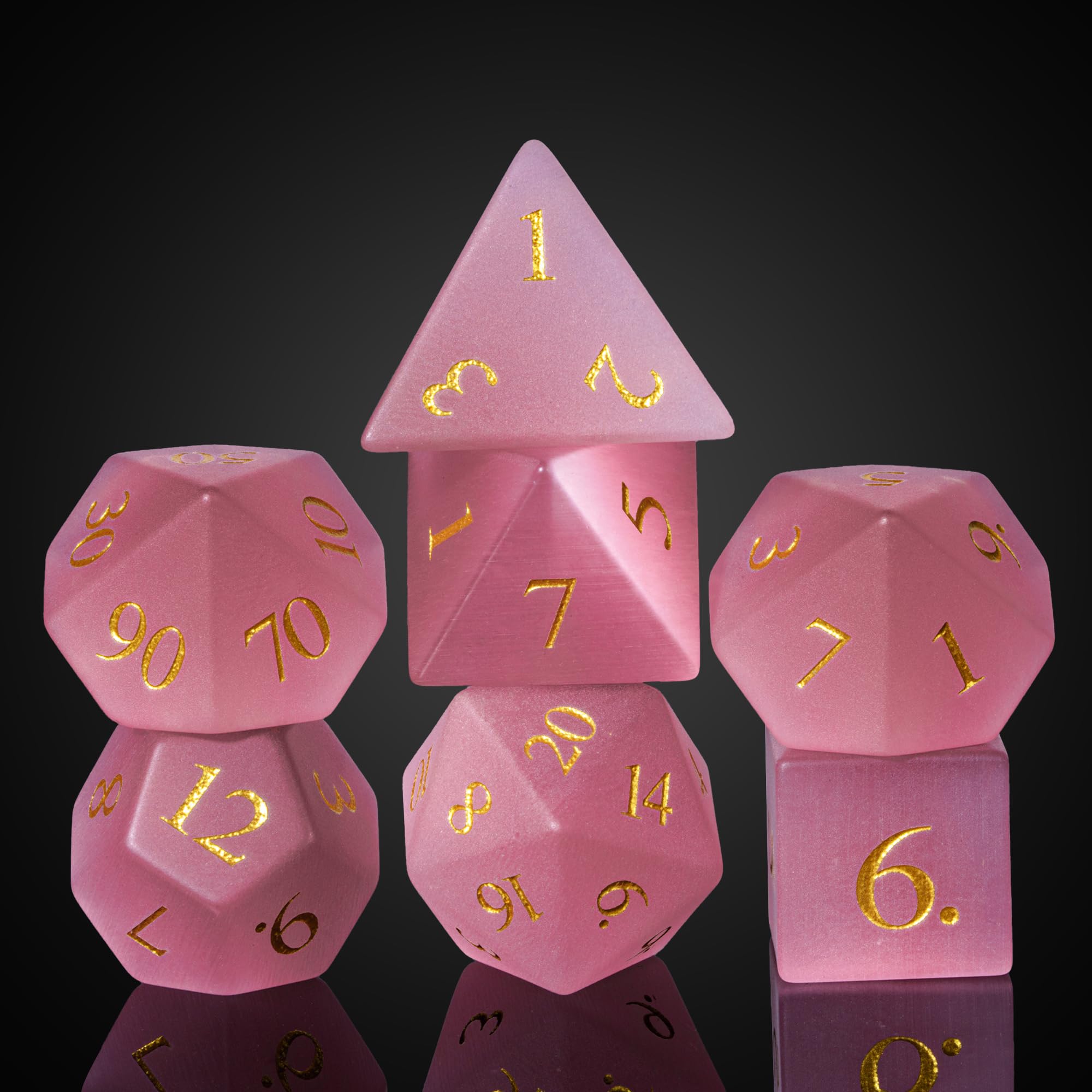 UDIXI gemstone dice in leather box ready for gifting and safe transport