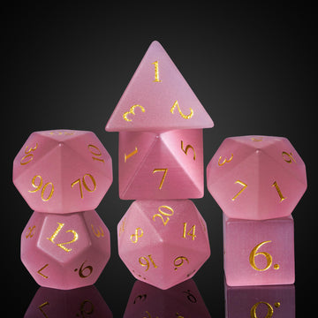 UDIXI gemstone dice in leather box ready for gifting and safe transport