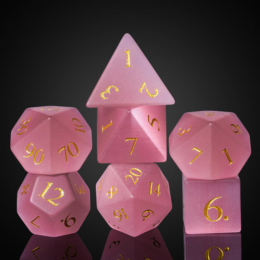 UDIXI gemstone dice in leather box ready for gifting and safe transport