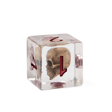 UDIXI Skull DND Dice crafted from eco-friendly resin for safe play.
