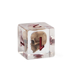 UDIXI Skull DND Dice crafted from eco-friendly resin for safe play.