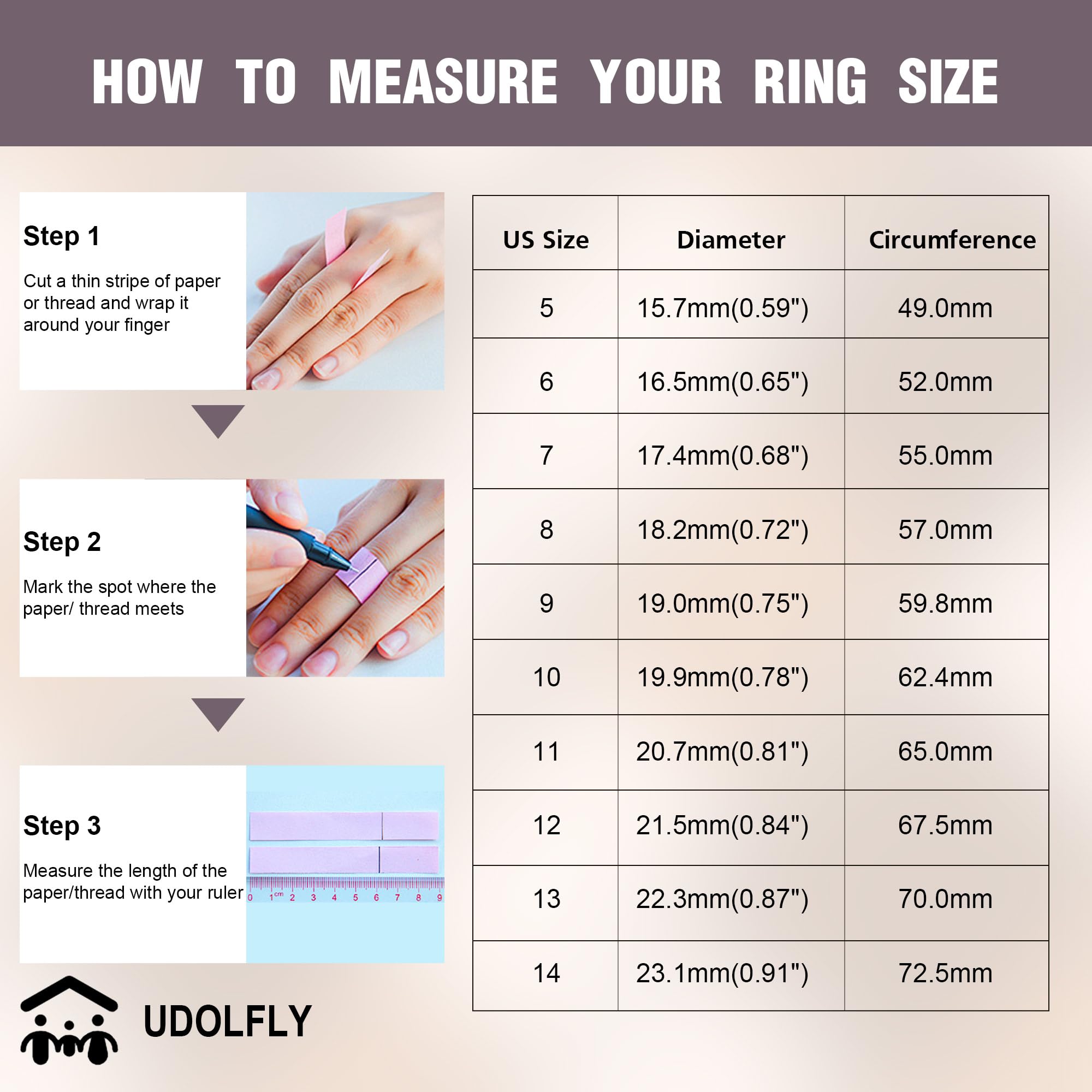 Udolfly casual gift ring ideal for birthdays and holidays