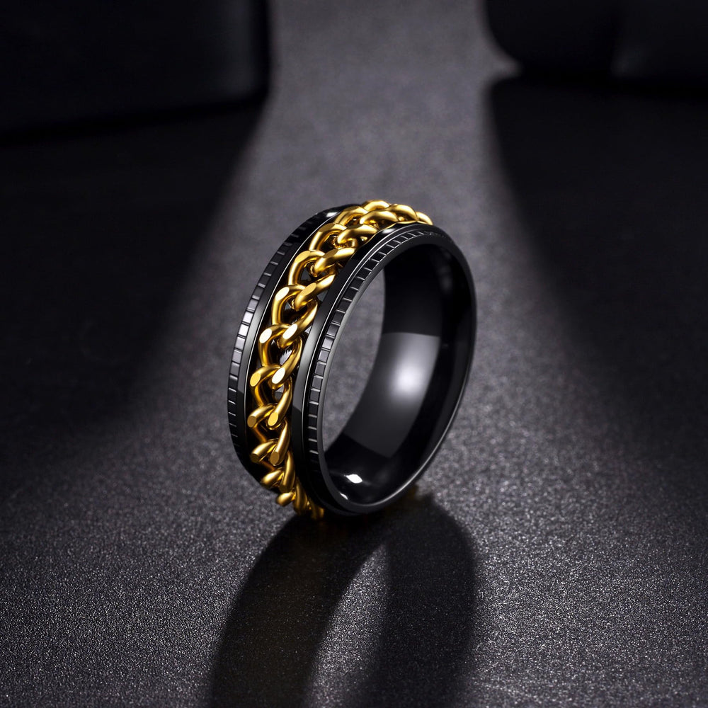 Udolfly chain inlay detail highlights anti-stress fidget feature