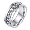 Udolfly fidget ring in premium titanium material for durable daily wear.