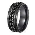 udolfly mens fidget ring titanium 8mm width for durable daily wear