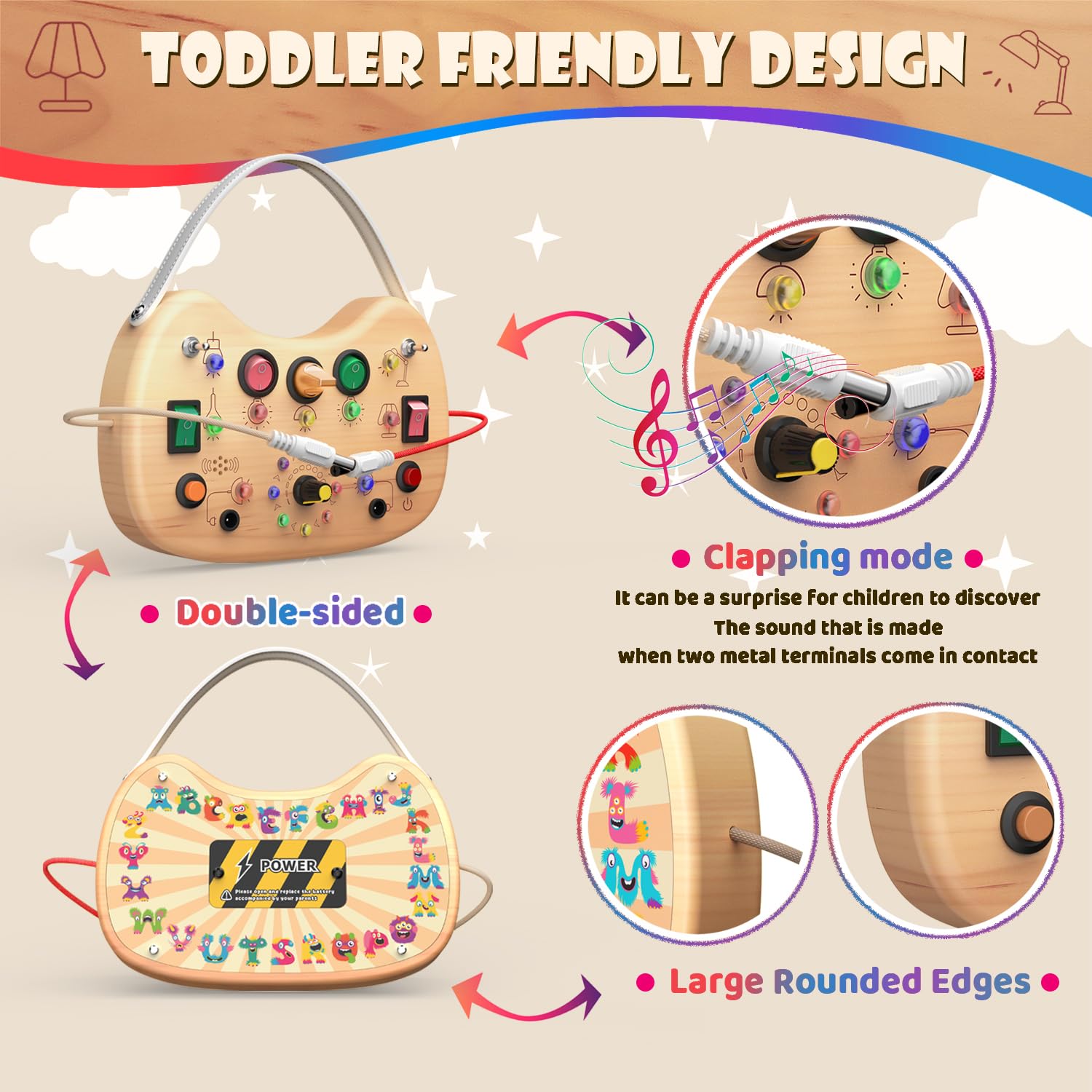 UdoUto busy board makes a thoughtful gift for little ones.