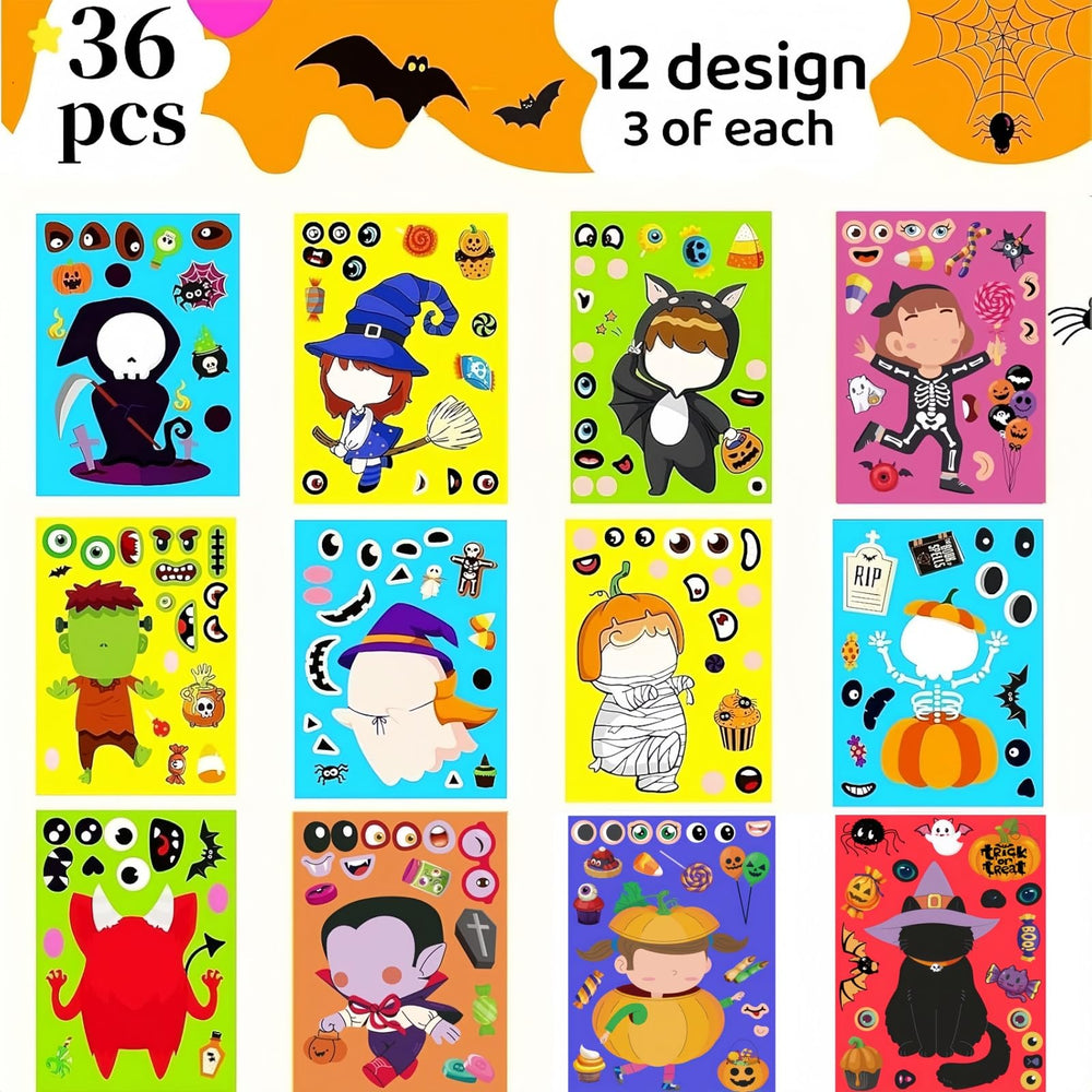UDTAATO pumpkin-decorating stickers turn pumpkins into charming decorations.