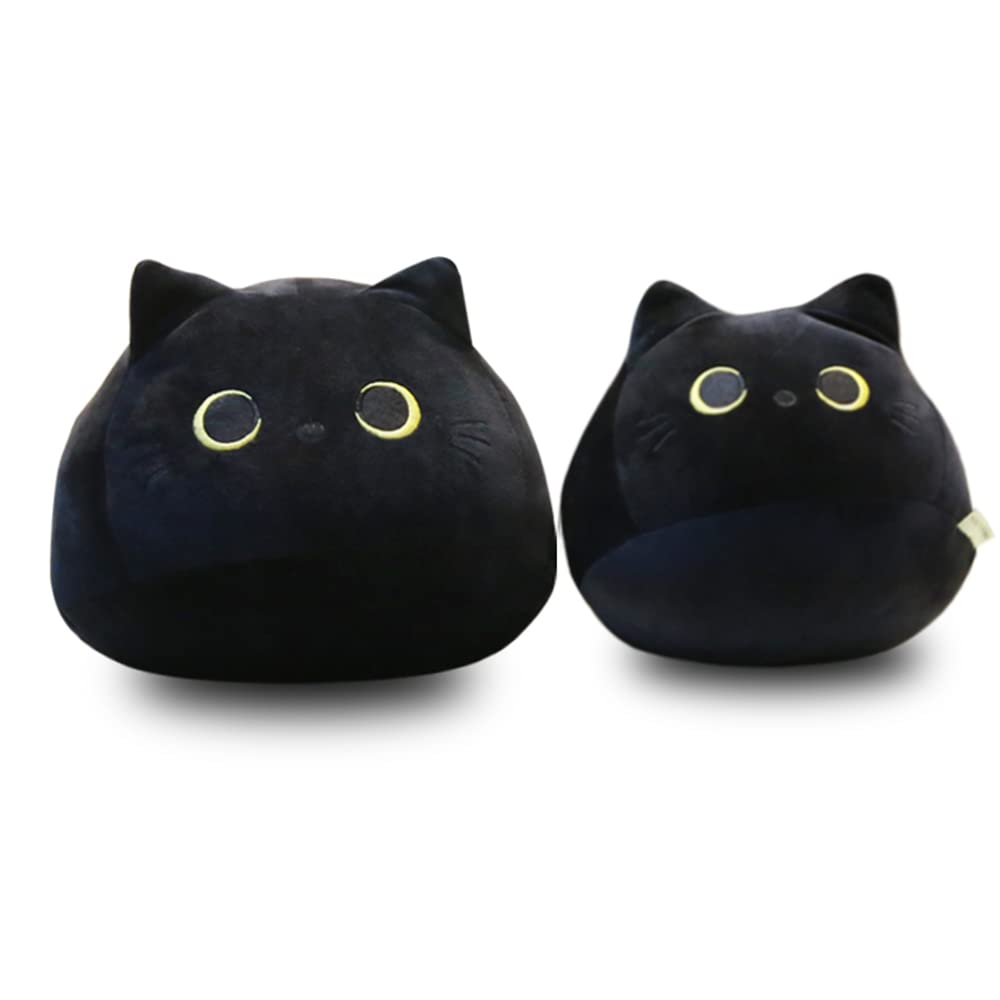 UEncounter Black Cat plush 55cm size, ideal for travel-friendly cuddles