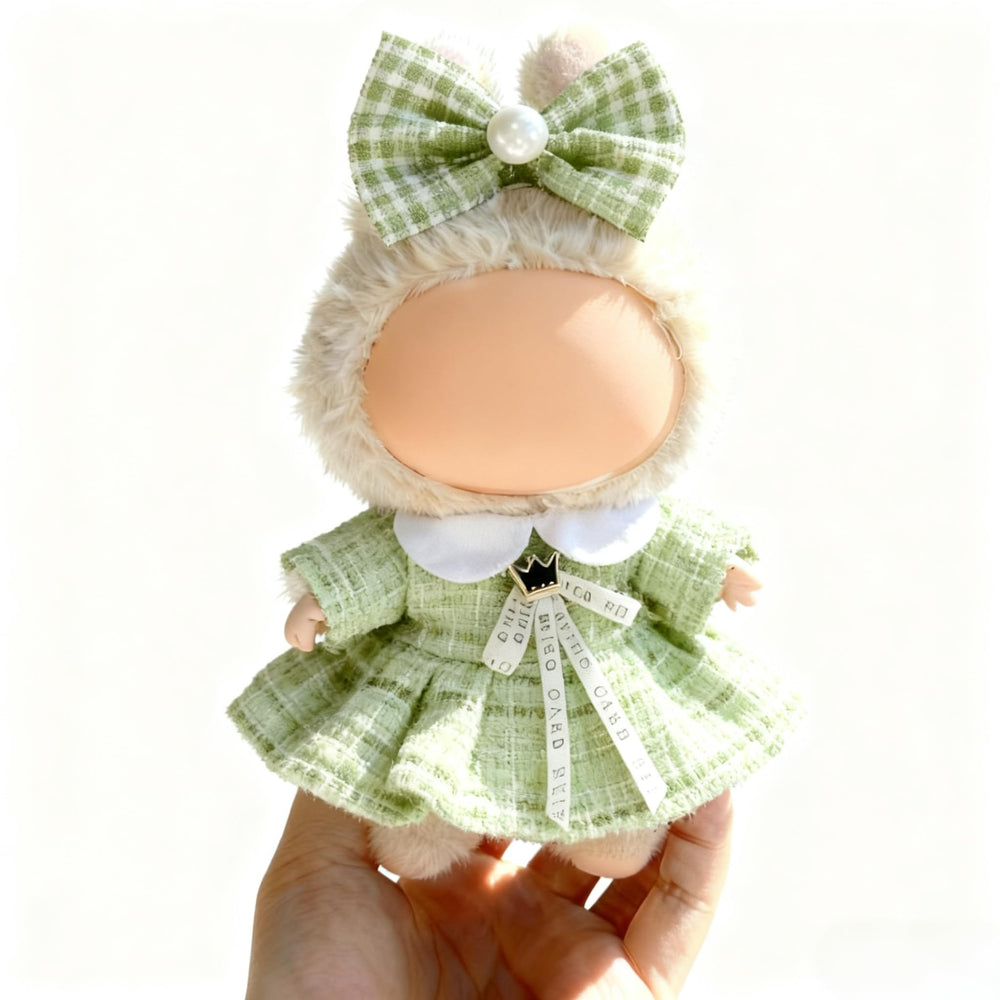 Ueuo LABUBU 17cm doll dress Style N for stylish, quick-changing outfits.