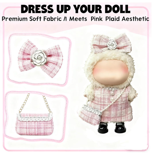 Ueuo LABUBU 17cm doll hairpin adds cute detail for outfits