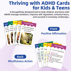 Uflognirz color-coded coping cards display five growth areas for emotion and behavior