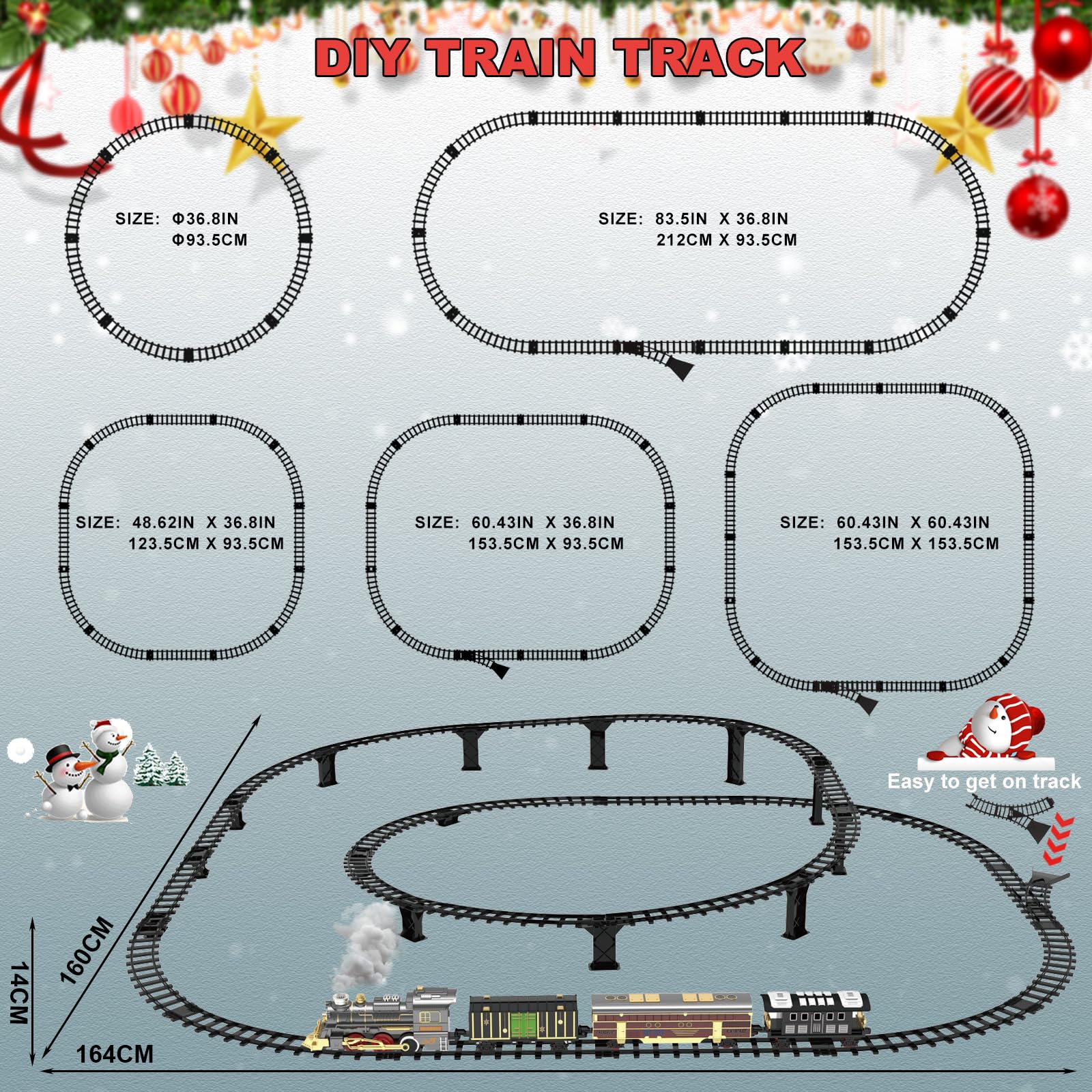 UFULMN double-layer track train set for multi-level layouts
