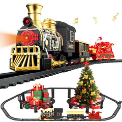 UFULMN electric train engine with headlights for a bright holiday display.