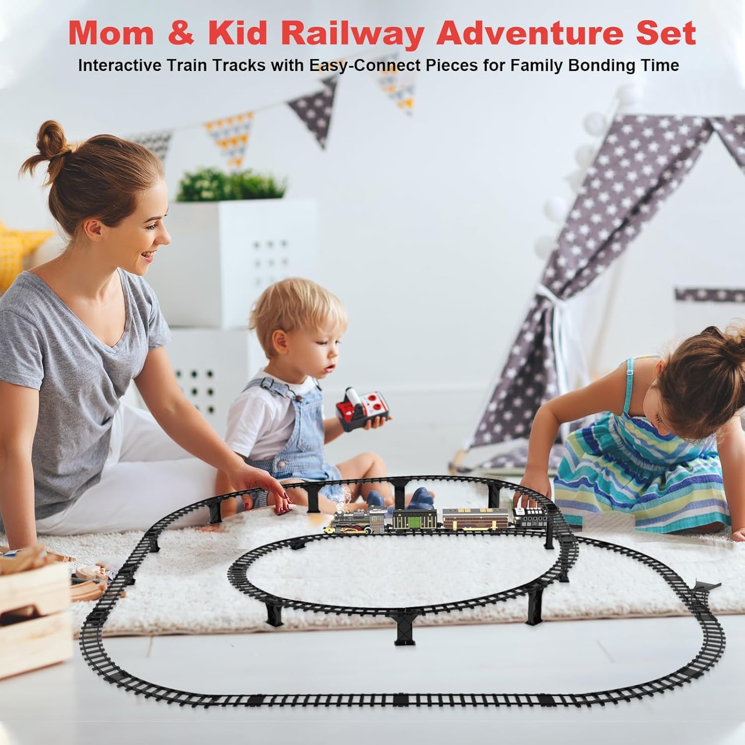UFULMN safe durable ABS plastic train set designed for long-lasting use