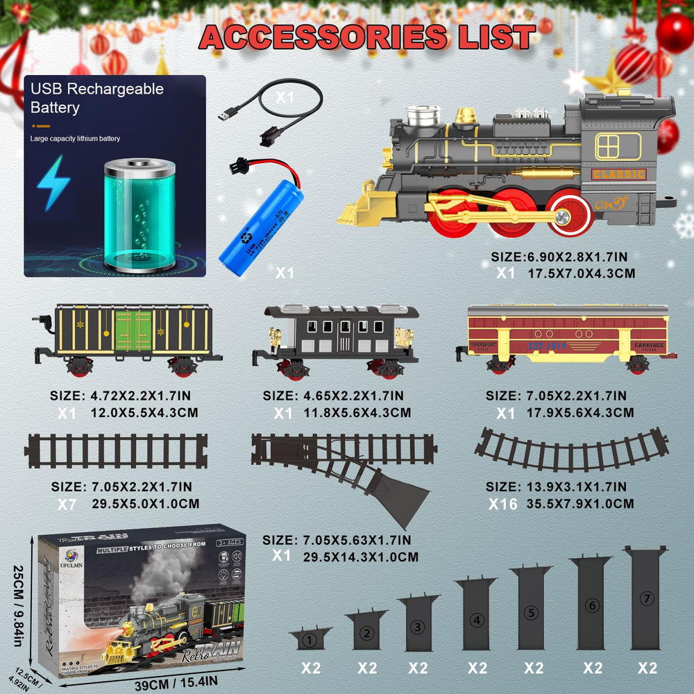 UFULMN lights and sounds train set enhancing immersive playtime