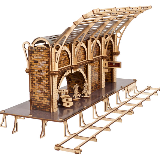 UGEARS Platform 9 ¾ puzzle assembly with gears for adult hobbyists