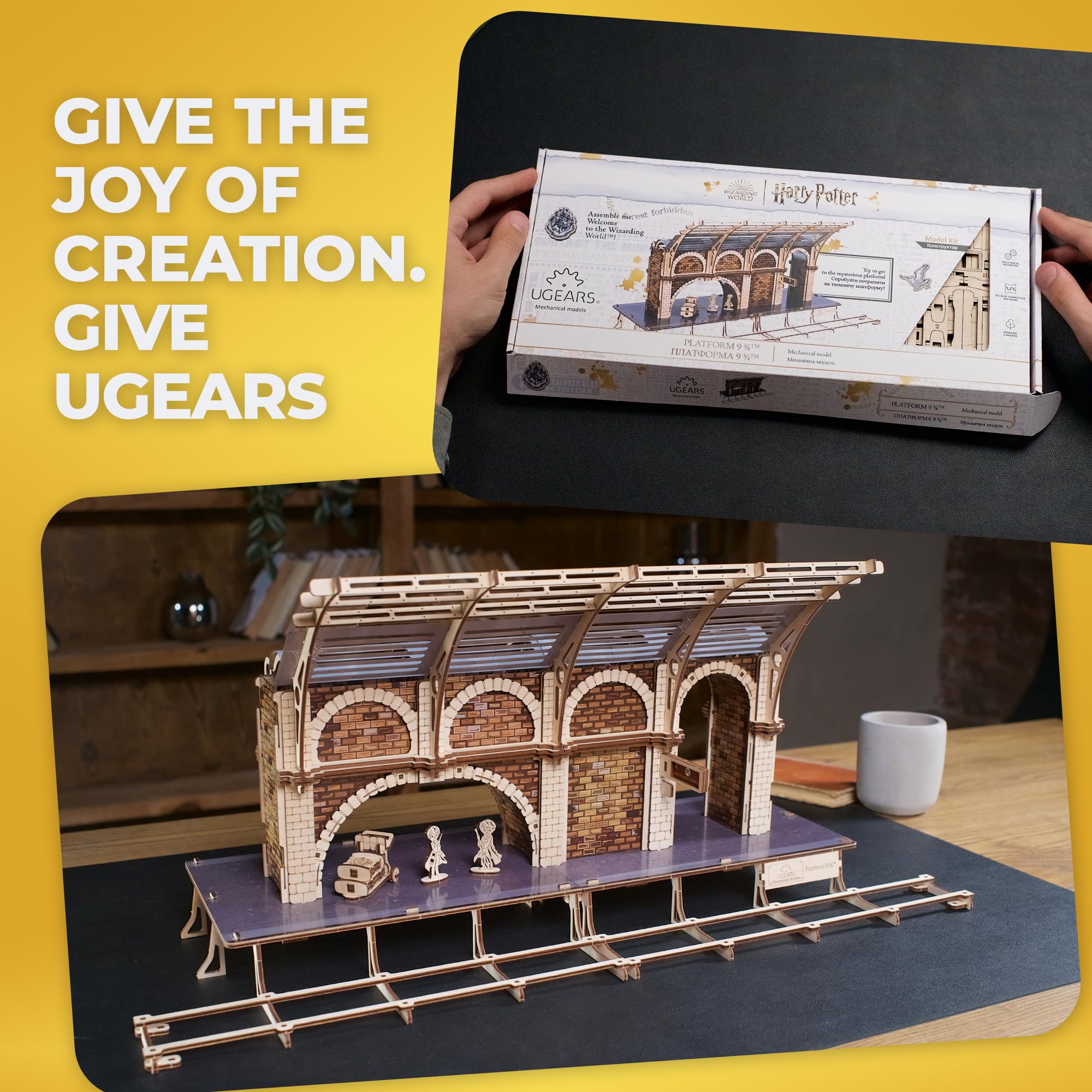 UGEARS Hogwarts Express compatibility for seamless display setup
