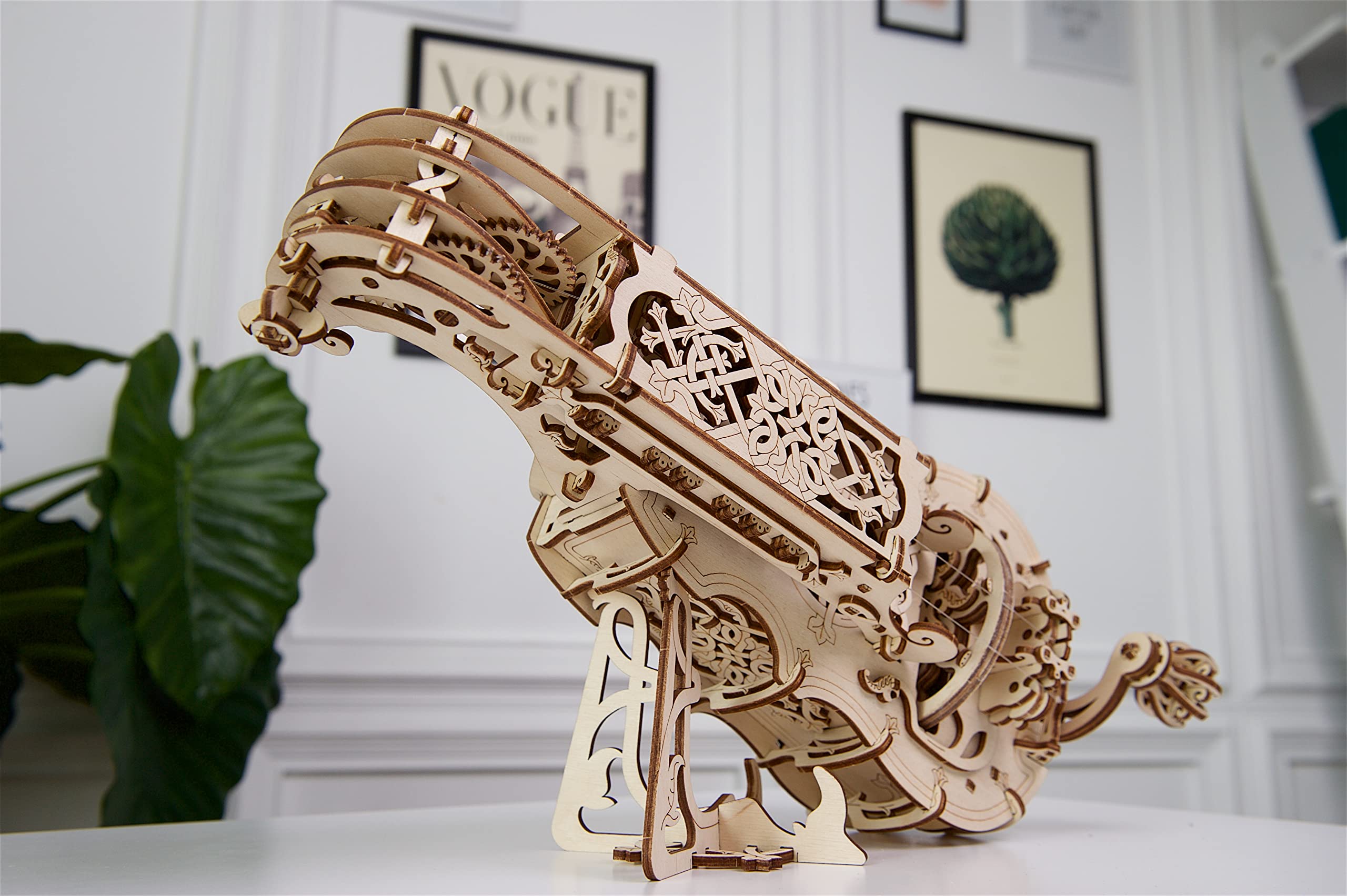 UGEARS Hurdy-Gurdy ready-to-play melodies on the table