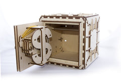 UGEARS Model Safe Kit assembly parts image shows 179 pieces awaiting fit
