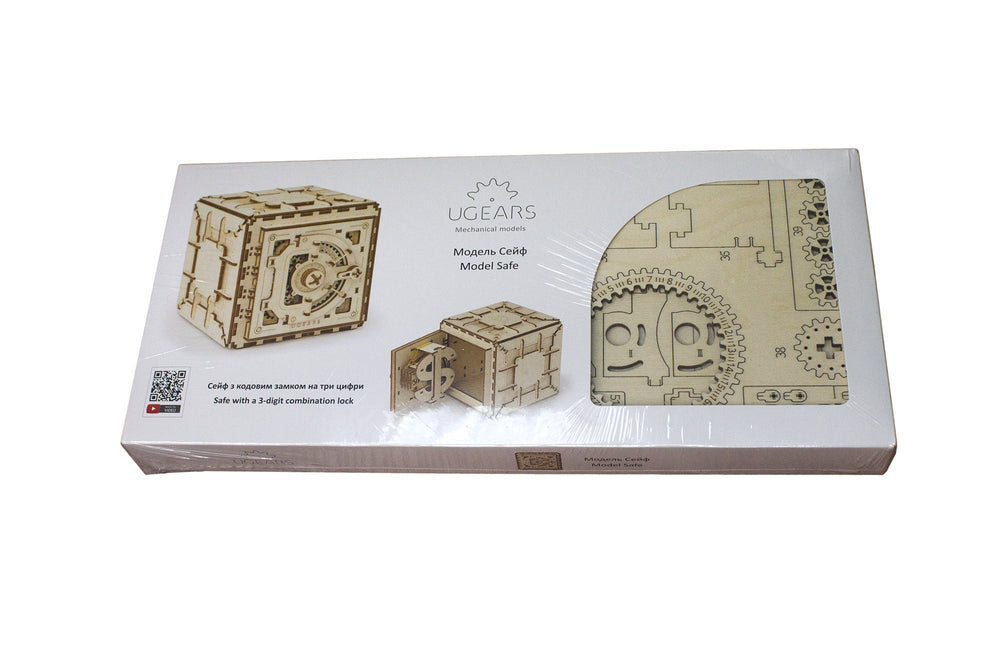 UGEARS Model Safe Kit desk-setup showcases a decorative, functional piece