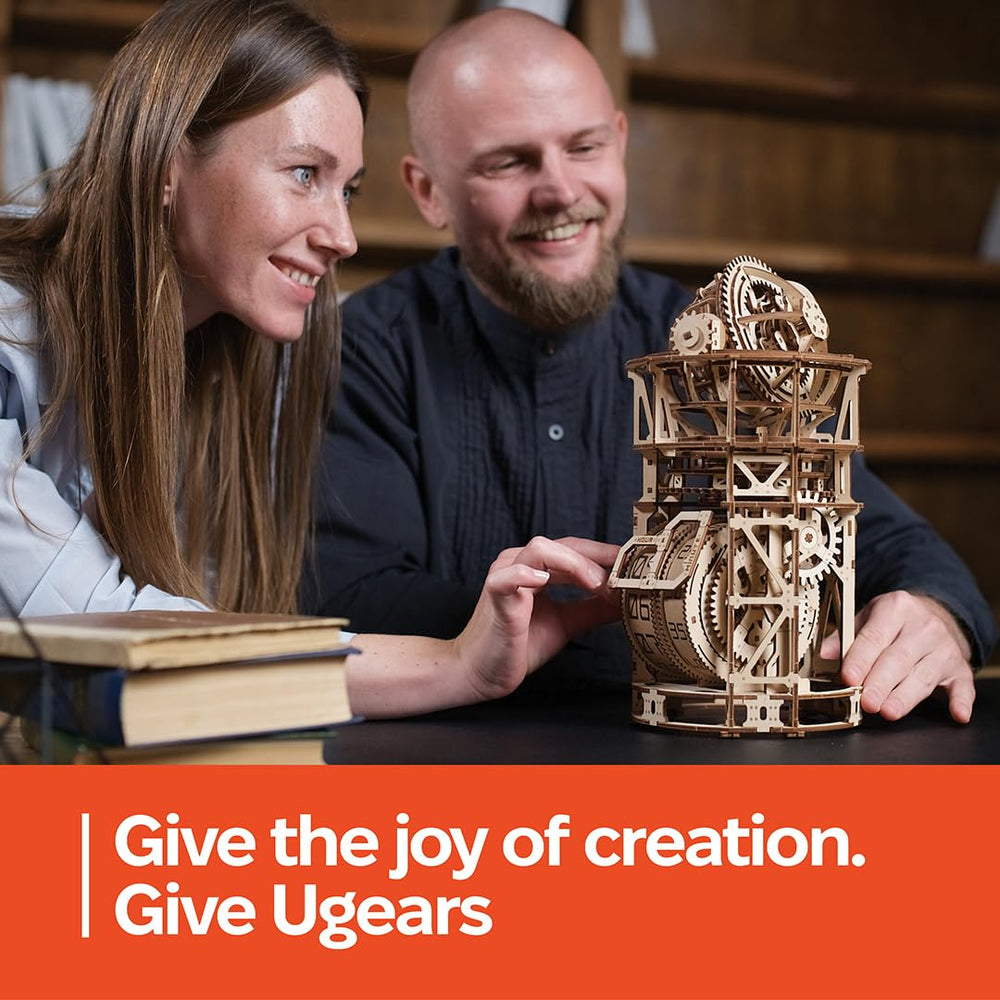 UGEARS precision gearwork delivers satisfying movement and visual appeal.