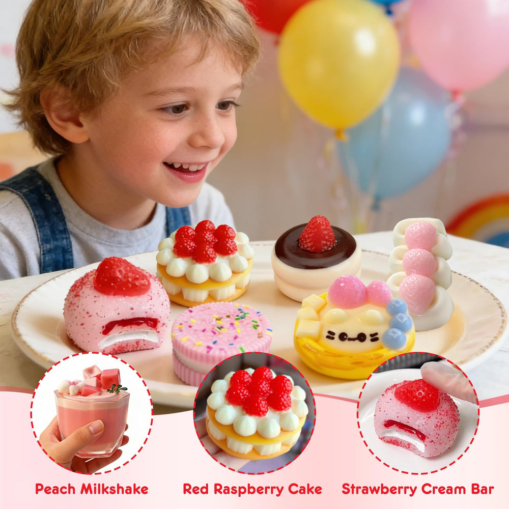 UGRASEA Taba Squishy strawberry milk puff offers calm, repetitive pressing.
