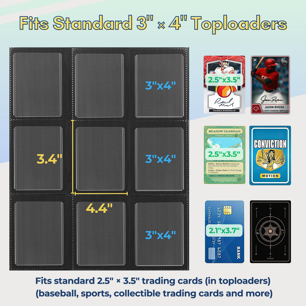 UGYAZX binder holds up to 360 toploaders for large collections