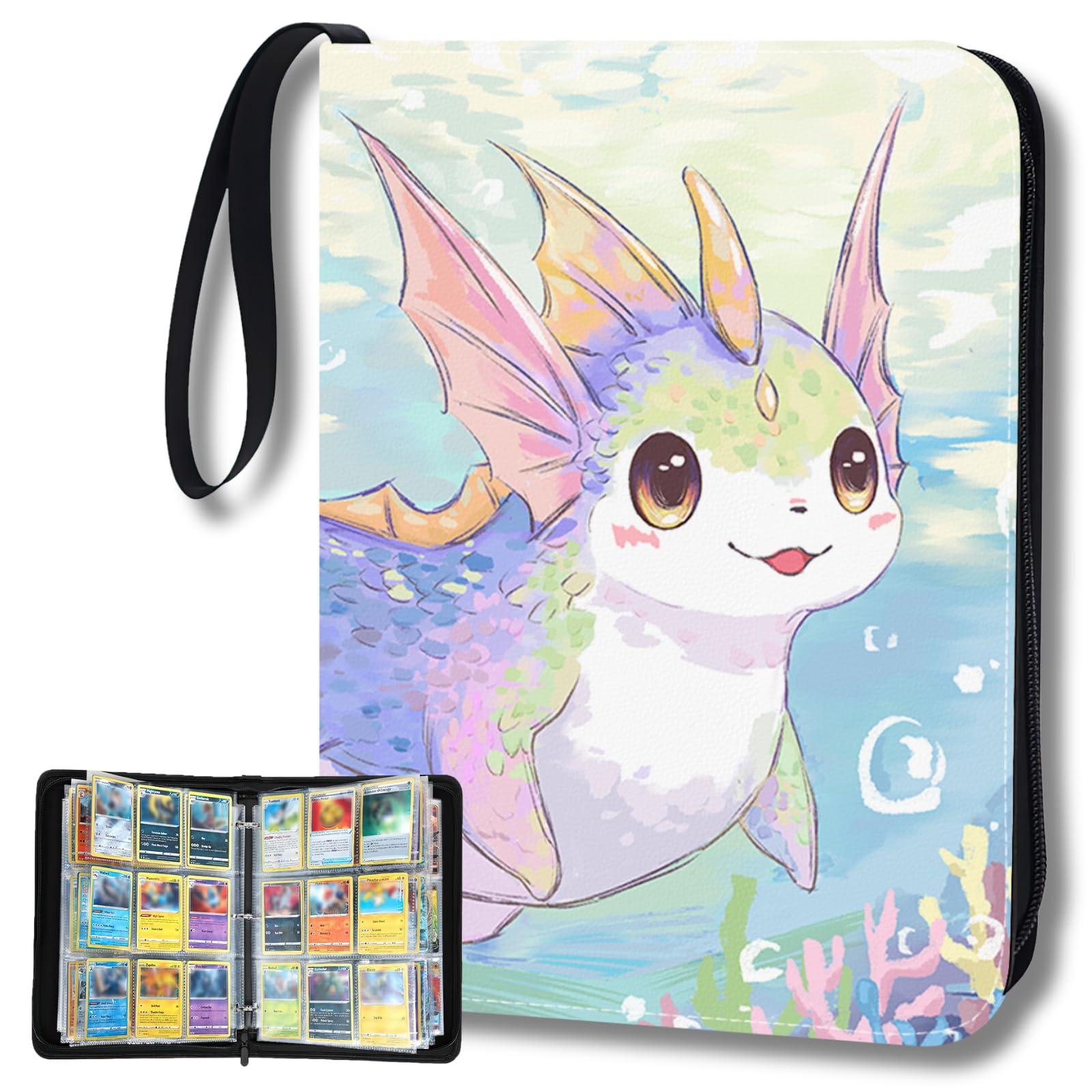 UGYAZX trading card binder with 900 pockets for secure organization