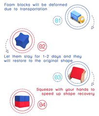 UHAPPYEE foam blocks packaging deformation recovery after transit